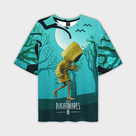 Мужская футболка oversize 3D с принтом Little   Nightmares 2 в Петрозаводске,  |  | Тематика изображения на принте: little nightmares | страшилка | страшная игра | ужас | хоррор