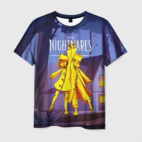 Мужская футболка 3D с принтом Little Nightmares 2 в Екатеринбурге, 100% полиэфир | прямой крой, круглый вырез горловины, длина до линии бедер | little nightmares | страшилка | страшная игра | ужас | хоррор