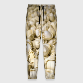 Мужские брюки 3D с принтом Пельмени в Новосибирске, 100% полиэстер | манжеты по низу, эластичный пояс регулируется шнурком, по бокам два кармана без застежек, внутренняя часть кармана из мелкой сетки | вареники | обои пельмени | пельмендосы | пельмени | пельмень | пельмешки