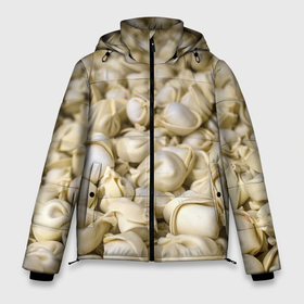 Мужская зимняя куртка 3D с принтом Пельмени в Белгороде, верх — 100% полиэстер; подкладка — 100% полиэстер; утеплитель — 100% полиэстер | длина ниже бедра, свободный силуэт Оверсайз. Есть воротник-стойка, отстегивающийся капюшон и ветрозащитная планка. 

Боковые карманы с листочкой на кнопках и внутренний карман на молнии. | вареники | обои пельмени | пельмендосы | пельмени | пельмень | пельмешки