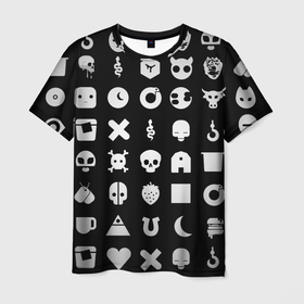 Мужская футболка 3D с принтом Любовь смерть и роботы в Екатеринбурге, 100% полиэфир | прямой крой, круглый вырез горловины, длина до линии бедер | лого | минимализм | рисунок | сериал | стикеры