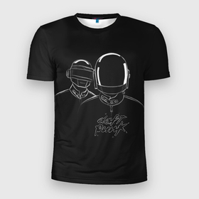 Мужская футболка 3D спортивная с принтом Daft Punk в Белгороде, 100% полиэстер с улучшенными характеристиками | приталенный силуэт, круглая горловина, широкие плечи, сужается к линии бедра | ги мануэль де омем кристо | ню диско | синти поп | техно | тома бангальтер | фанк | французский хаус | электроник рок