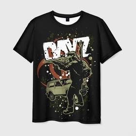 Мужская футболка 3D с принтом DayZ , 100% полиэфир | прямой крой, круглый вырез горловины, длина до линии бедер | Тематика изображения на принте: arma 2 | biohazard | day z | dayz | дэйз | зомби | игры | нива | солдат