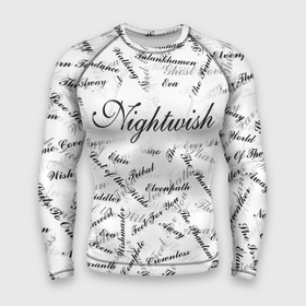 Мужской рашгард 3D с принтом Nightwish Songs ,  |  | music | nightwish | nuclear blast | rock | spinefarm | лого | музыка | найтвиш | рок | симфоник метал | тарья турунен | флор янсен