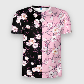 Мужская футболка 3D спортивная с принтом САКУРА | SAKURA | ВИШНЯ в Белгороде, 100% полиэстер с улучшенными характеристиками | приталенный силуэт, круглая горловина, широкие плечи, сужается к линии бедра | chery | flowers | japan | roses | sakura | вишня | растения | розы | ромашка | сакура | тюльпаны | цветы | цветы сакуры | япония