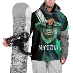 Накидка на куртку 3D с принтом Манижа Manizha в Новосибирске, 100% полиэстер |  | manizha | далеровна | душанбе | евровидение | евровидение 2021 | манижа | певица | таджикистан | хамраева