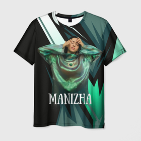 Мужская футболка 3D с принтом Манижа Manizha в Тюмени, 100% полиэфир | прямой крой, круглый вырез горловины, длина до линии бедер | manizha | далеровна | душанбе | евровидение | евровидение 2021 | манижа | певица | таджикистан | хамраева