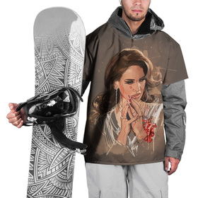 Накидка на куртку 3D с принтом lana del rey в Курске, 100% полиэстер |  | Тематика изображения на принте: lana del rey | music | лана дел рей | музыка | певица