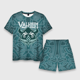 Мужской костюм с шортами 3D с принтом Valheim ,  |  | fantasy | mmo | valheim | valve | валхейм | вальхейм | викинги | выживалка | игра | королевская битва | ммо | ролевая игра | фэнтази