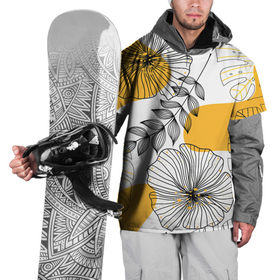 Накидка на куртку 3D с принтом Цветы в Тюмени, 100% полиэстер |  | Тематика изображения на принте: flowers | герберы | контур | легкие | лилии | мягкие | роза | ромашка | тренд | цветы