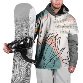 Накидка на куртку 3D с принтом Цветы в Екатеринбурге, 100% полиэстер |  | Тематика изображения на принте: flowers | герберы | контур | легкие | лилии | мягкие | роза | ромашка | тренд | цветы