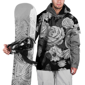 Накидка на куртку 3D с принтом Розы , 100% полиэстер |  | flowers | герберы | контур | легкие | лилии | мягкие | роза | ромашка | тренд | цветы
