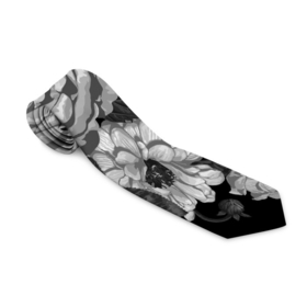 Галстук 3D с принтом Розы в Тюмени, 100% полиэстер | Длина 148 см; Плотность 150-180 г/м2 | Тематика изображения на принте: flowers | герберы | контур | легкие | лилии | мягкие | роза | ромашка | тренд | цветы