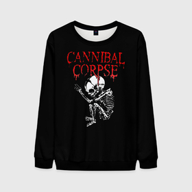 Мужской свитшот 3D с принтом Cannibal Corpse | 1 в Курске, 100% полиэстер с мягким внутренним слоем | круглый вырез горловины, мягкая резинка на манжетах и поясе, свободная посадка по фигуре | band | cannibal corpse | metal | music | rock | атрибутика | группа | метал | музыка | рок