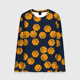 Мужской лонгслив 3D с принтом Баскетбольные мячи , 100% полиэстер | длинные рукава, круглый вырез горловины, полуприлегающий силуэт | activity | ball | basketball | black | brightness | brown | circle | color | game | illustration | orange | sport | victory | yellow | активность | апельсиновый | баскетбол | желтый | игра | иллюстрация | коричневый | круг | мяч | оранжевый | победа | спо