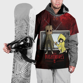 Накидка на куртку 3D с принтом Little Nightmares 2 tv в Петрозаводске, 100% полиэстер |  | Тематика изображения на принте: 