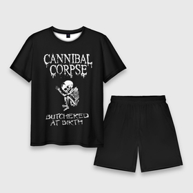 Мужской костюм с шортами 3D с принтом Cannibal Corpse в Петрозаводске,  |  | cannibal corpse | kreator | punk rock | slayer | sodom | анархия | блэк метал | гаражный рок | гранж | дэт метал | металл | панк рок | рок музыка | рок н ролл | рокер | треш метал | труп каннибал | тяжелый рок | хард рок