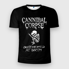 Мужская футболка 3D спортивная с принтом Cannibal Corpse в Белгороде, 100% полиэстер с улучшенными характеристиками | приталенный силуэт, круглая горловина, широкие плечи, сужается к линии бедра | cannibal corpse | kreator | punk rock | slayer | sodom | анархия | блэк метал | гаражный рок | гранж | дэт метал | металл | панк рок | рок музыка | рок н ролл | рокер | треш метал | труп каннибал | тяжелый рок | хард рок