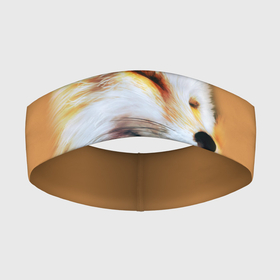 Повязка на голову 3D с принтом Лисичка ,  |  | fox | животные | лиса | лисичка | рыжая
