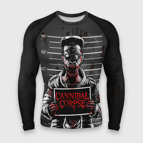 Мужской рашгард 3D с принтом Cannibal Corpse ,  |  | Тематика изображения на принте: cannibal corpse | арт | графика | группа | лого | музыка | постер