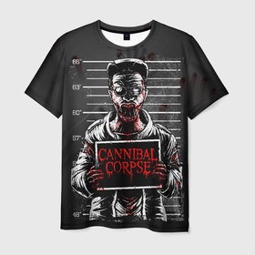 Мужская футболка 3D с принтом Cannibal Corpse в Тюмени, 100% полиэфир | прямой крой, круглый вырез горловины, длина до линии бедер | cannibal corpse | арт | графика | группа | лого | музыка | постер