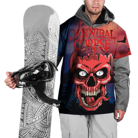 Накидка на куртку 3D с принтом Cannibal в Тюмени, 100% полиэстер |  | cannibal corpse | арт | графика | группа | лого | музыка | постер