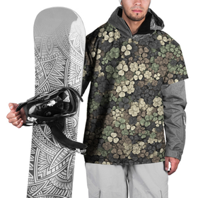 Накидка на куртку 3D с принтом Камуфляж с клевером в Тюмени, 100% полиэстер |  | patrick | день святого патрика | ирландия | клевер | милитари | паттерн | трилистник | удача | хаки | четырёхлистник