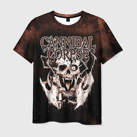 Мужская футболка 3D с принтом Cannibal Corpse , 100% полиэфир | прямой крой, круглый вырез горловины, длина до линии бедер | canibal corpse | cannibal corpse | death metal | группы | дэт метал | канибал корпс | метал | рок