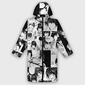 Дождевик унисекс 3D с принтом ТЕТРАДЬ СМЕРТИ в городе Новоалтайск,  |  | anime | death note | аниме | кира | лайт ягами | манга | миса аманэ | михаэль кэл | ниа | рэм. | рюк