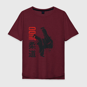 Мужская футболка хлопок Oversize с принтом Дзюдо , 100% хлопок | свободный крой, круглый ворот, “спинка” длиннее передней части | art | athletes | judo | sports | арт | боевые искусства | дзюдо | спорт | спортсмены