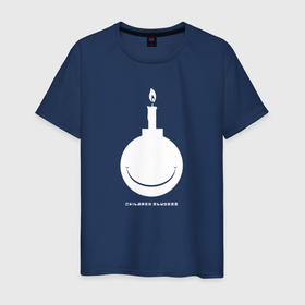 Мужская футболка хлопок с принтом Children Slyness white bombs в Тюмени, 100% хлопок | прямой крой, круглый вырез горловины, длина до линии бедер, слегка спущенное плечо. | ambient | children slyness | drone | electronic | idm