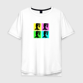 Мужская футболка хлопок Oversize с принтом Gachimuchi / Гачимучи в Тюмени, 100% хлопок | свободный крой, круглый ворот, “спинка” длиннее передней части | gachimuchi | mem | гачимучи | мем | прикол | юмор