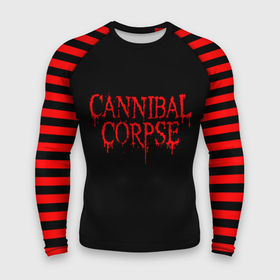 Мужской рашгард 3D с принтом Cannibal Corpse ,  |  | Тематика изображения на принте: cannibal | death metal | metal | дэт метал | метал рок | труп каннибала