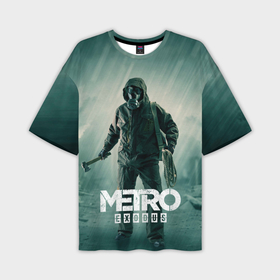 Мужская футболка oversize 3D с принтом Metro  exodus ,  |  | 2033 | exodus | metro | metro 2033 | metro exodus | stalker | апокалипсис | диггер | дигеры | метро | разрушка | эпидемия