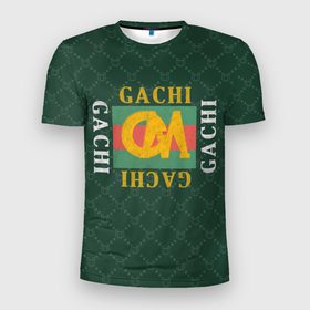 Мужская футболка 3D спортивная с принтом GACHI бренд в Новосибирске, 100% полиэстер с улучшенными характеристиками | приталенный силуэт, круглая горловина, широкие плечи, сужается к линии бедра | Тематика изображения на принте: aniki | billy | boss | boy | bucks | dark | deep | door | dungeon | fantasy | gachi | gachimuchi | gucci | gym | hundred | master | milos | muchi | next | ricardo | three | van | wee | билли | ван | гачи | гачимучи | гучи | гуччи 