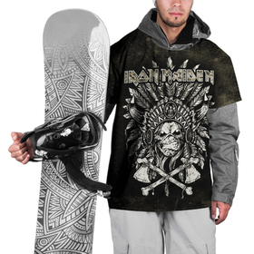 Накидка на куртку 3D с принтом IRON MADEN , 100% полиэстер |  | heavy metal | iron maiden | metal | айрон мейден | группы | метал | музыка | рок | хеви метал