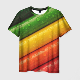 Мужская футболка 3D с принтом Цветные линии в Белгороде, 100% полиэфир | прямой крой, круглый вырез горловины, длина до линии бедер | Тематика изображения на принте: pencil | pencils | карандаш | карандаши | цвета