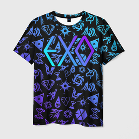 Мужская футболка 3D с принтом EXO K POP | LogoBombing в Белгороде, 100% полиэфир | прямой крой, круглый вырез горловины, длина до линии бедер | band | boyband | d.o | exo | exo cbx | exo k | exo sc | k pop | kpop | бойбэнд | бэкхён | все логотипы | ексо | идол | идолы | к поп | кейпоп | кпоп | кхаи | лухан | лэй | пэкхён | сиумин | сухо | тао | чен | чханёль | чхен | эксо | эхо