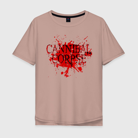 Мужская футболка хлопок Oversize с принтом Cannibal Corpse в Курске, 100% хлопок | свободный крой, круглый ворот, “спинка” длиннее передней части | cannibal | cannibal corpse | corpse | trash | алекс уэбстер | брутальный дэт метал | дэт метал | дэтграйнд | пол мазуркевич