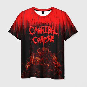 Мужская футболка 3D с принтом CANNIBAL CORPSE в Кировске, 100% полиэфир | прямой крой, круглый вырез горловины, длина до линии бедер | Тематика изображения на принте: blood | cannibal corpse | death metal | grunge | hardcore | music | punk | rock | usa | группа | канибал | кровь | метал | музыка | рок | сша | труп