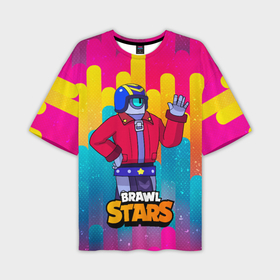 Мужская футболка oversize 3D с принтом STU    Brawl Stars в Курске,  |  | Тематика изображения на принте: brawl | brawl stars | brawlstars | brawl_stars | jessie | бравл | бравлер stu | бравлстарс | гонщик | каскадер | сту