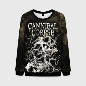 Мужской свитшот 3D с принтом Cannibal Corpse в Петрозаводске, 100% полиэстер с мягким внутренним слоем | круглый вырез горловины, мягкая резинка на манжетах и поясе, свободная посадка по фигуре | canibal corpse | cannibal corpse | death metal | группы | дэт метал | канибал корпс | метал | рок