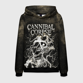 Мужская толстовка 3D с принтом Cannibal Corpse , 100% полиэстер | двухслойный капюшон со шнурком для регулировки, мягкие манжеты на рукавах и по низу толстовки, спереди карман-кенгуру с мягким внутренним слоем. | canibal corpse | cannibal corpse | death metal | группы | дэт метал | канибал корпс | метал | рок