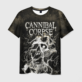 Мужская футболка 3D с принтом Cannibal Corpse в Тюмени, 100% полиэфир | прямой крой, круглый вырез горловины, длина до линии бедер | Тематика изображения на принте: canibal corpse | cannibal corpse | death metal | группы | дэт метал | канибал корпс | метал | рок