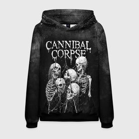Мужская толстовка 3D с принтом Cannibal Corpse в Тюмени, 100% полиэстер | двухслойный капюшон со шнурком для регулировки, мягкие манжеты на рукавах и по низу толстовки, спереди карман-кенгуру с мягким внутренним слоем. | canibal corpse | cannibal corpse | death metal | группы | дэт метал | канибал корпс | метал | рок