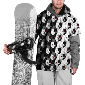 Накидка на куртку 3D с принтом MONOKUMA  МОНОКУМА PATTERN , 100% полиэстер |  | anime | danganronpa | enoshima | junko | monokuma | аниме | джунко | игра | манга | медведь | монокума | робот медведь | эношима