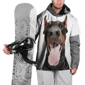 Накидка на куртку 3D с принтом Доберман   Doberman в Белгороде, 100% полиэстер |  | doberman | dog | барбос | доберман | друг человека | пёс | псина | собака | собачка | собачонка | четвероногий друг | щенок
