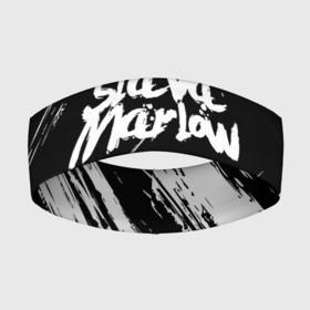 Повязка на голову 3D с принтом SLAVA MARLOW | СЛАВА МАРЛОУ ,  |  | rap | slava marlow | артём готлиб | видеоблогер и рэпер | российский музыкальный продюсер | рэп | слава марлоу