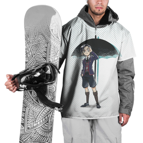 Накидка на куртку 3D с принтом Пятый из Академии в Петрозаводске, 100% полиэстер |  | umbrella academy | академия амбрелла | клаус харгривз | номер пять | роберт шиэн