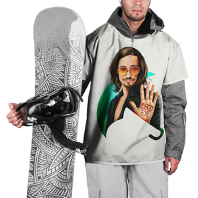 Накидка на куртку 3D с принтом Klaus , 100% полиэстер |  | Тематика изображения на принте: umbrella academy | академия амбрелла | клаус харгривз | номер пять | роберт шиэн